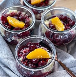 Milchreis mit Sauerkirsch-Grütze
