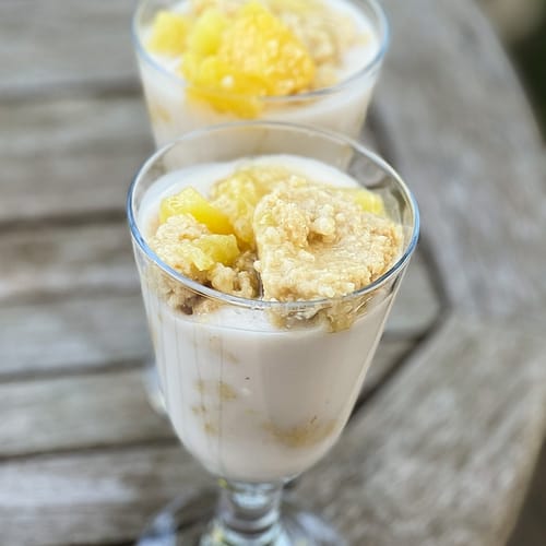 Sommerlicher Hirsepudding