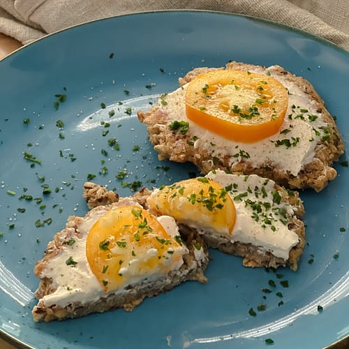 Herzhafte Haferflockenpfannkuchen