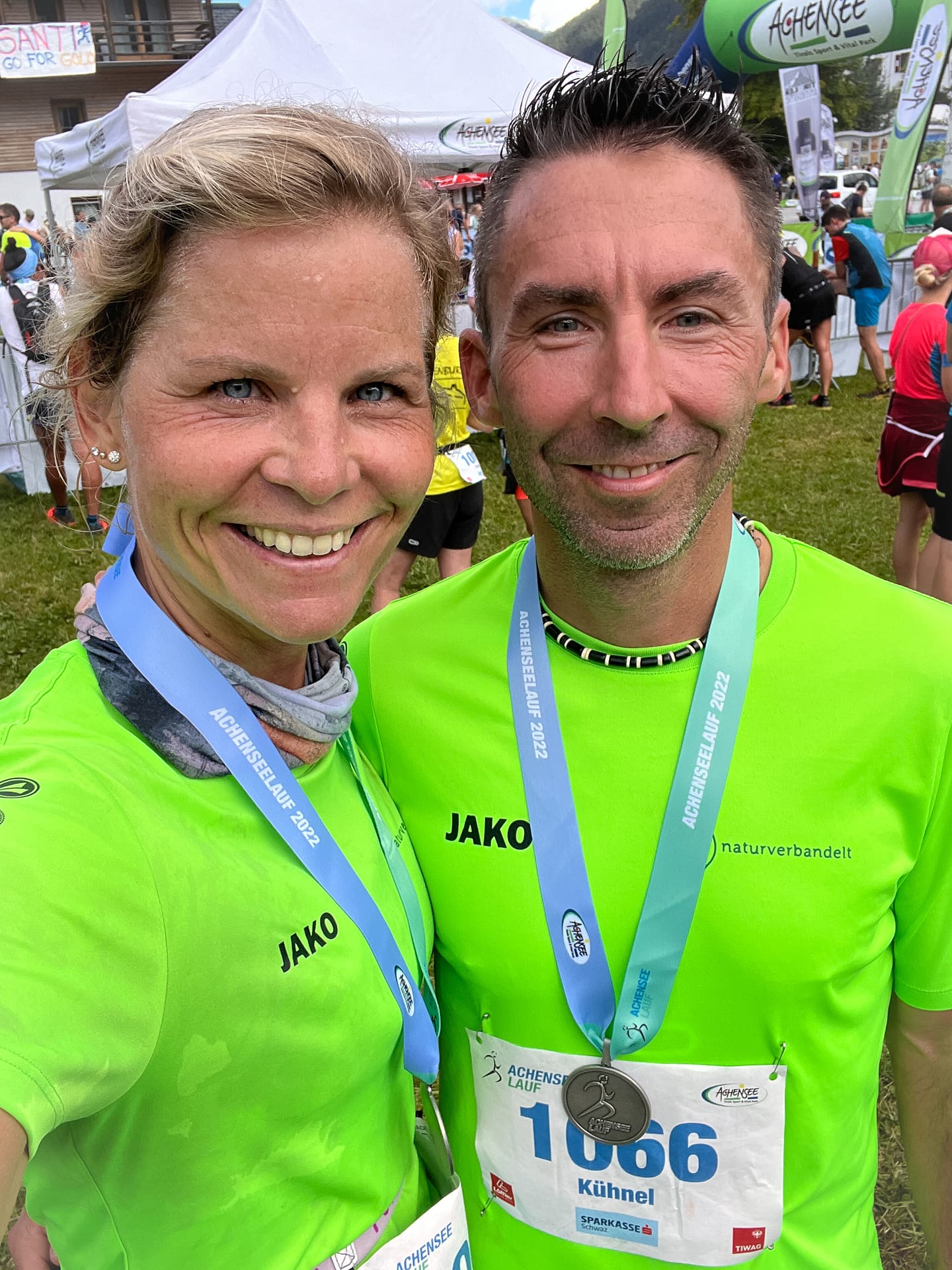 Im Ziel Achenseelauf Finisher Achenseelauf