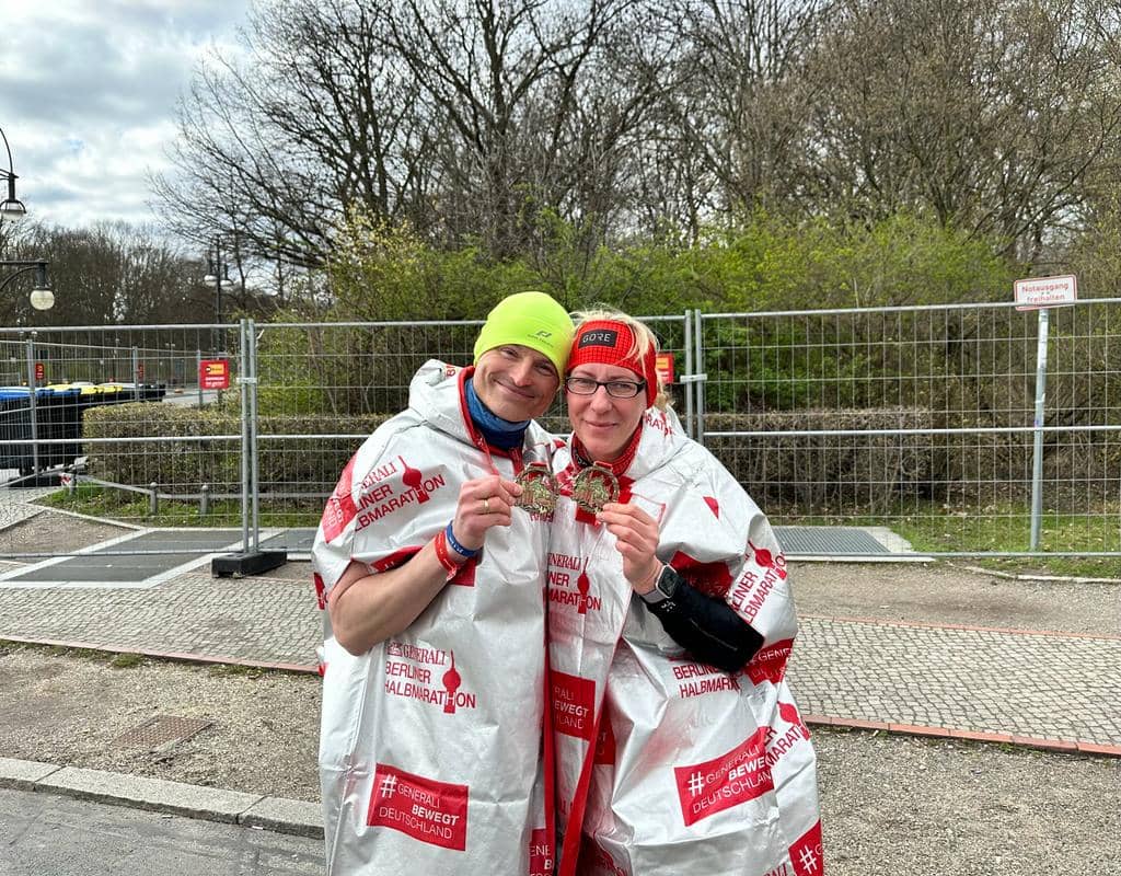 Berlin Halbmarathon Marlene und Sebastian